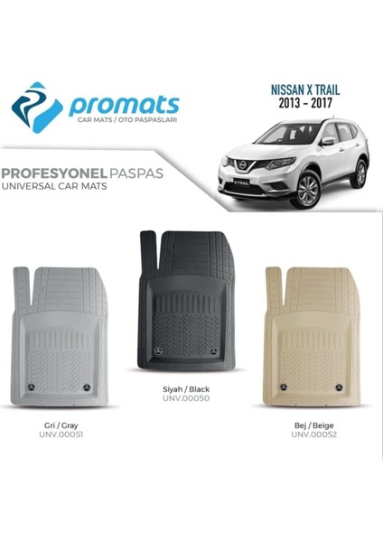 Nissan x Trail 2013-2017 Oto Paspas Profesyonel 4d (Bej)