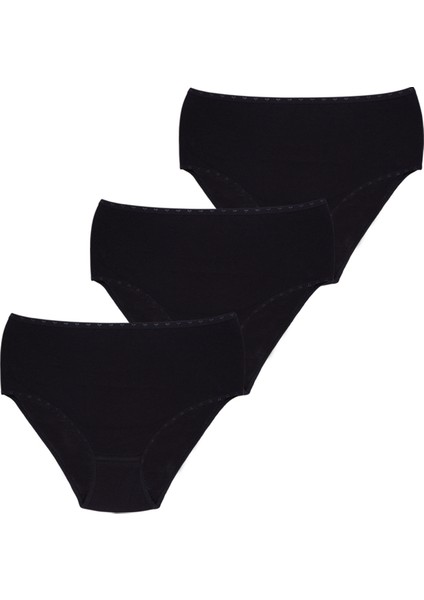 Kadın Ribana Yüksek Bel Büyük Beden Külot 3'lü Paket fırsatları