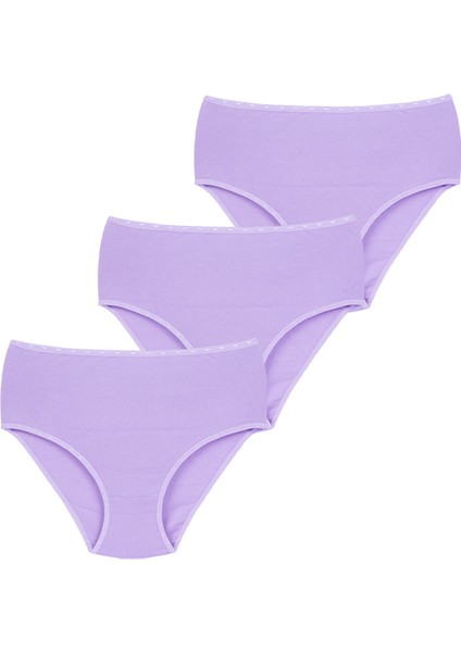 Kadın Ribana Yüksek Bel Büyük Beden Külot 3'lü Paket fırsatları