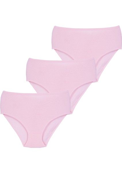 Kadın Ribana Yüksek Bel Büyük Beden Külot 3'lü Paket modelleri