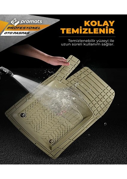 Peugeot 301 2012 Sonrası Paspas Profesyonel 4d (Bej) indirimleri