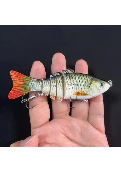 5 Adet, 10 Cm, 17 Gram, Çok Eklemli, Kancalı, Suda Hareketli Balık Yemi