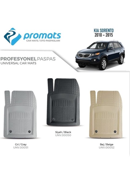 Kia Sorento 2010-2015 Oto Paspas Profesyonel 4d (Bej)