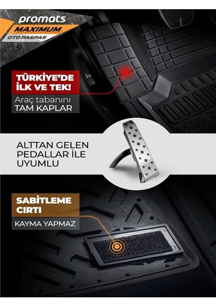 Kia Ceed Hatchback 2017 Sonrası 4d Oto Paspas Maximum Siyah