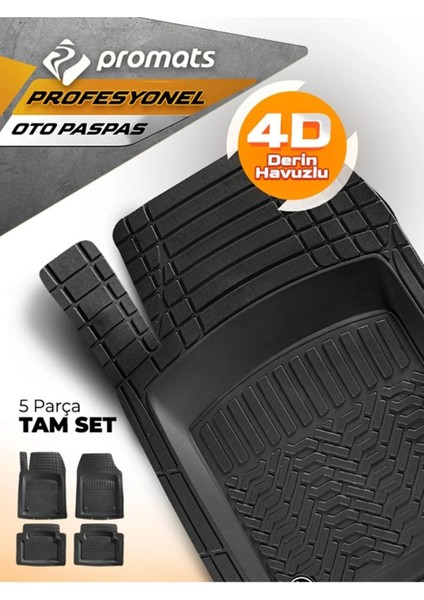 Opel Combo 2012-2018 4d Oto Paspas Profesyonel Siyah