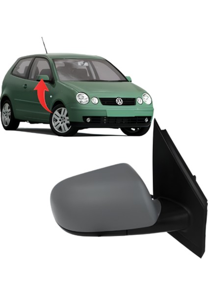 Polo 2002-2006 Sağ Ayna Komple Manuel 6Q1857508F