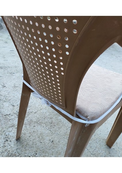 2 Adet Klasik Tek Alt Sandalye Minderi (Kalınlık 3,5 cm )-Milenyum S.kahve