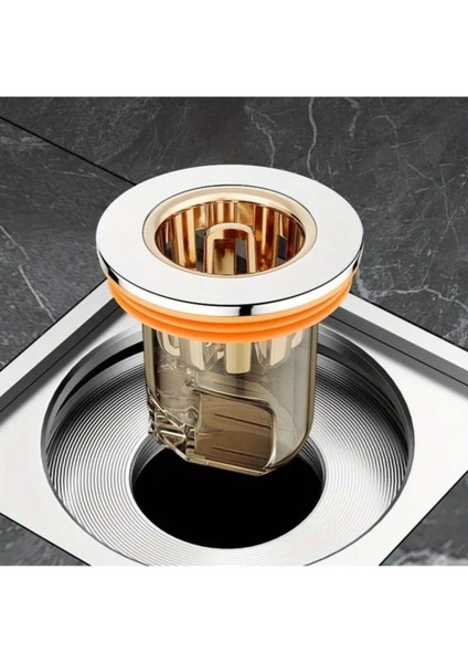 Çekirdekli Koku Önleyici Böcek Geçirmez Lavabo Tuvaletl Banyo Duş Giderleri İçin Süzgeç Çek Valfi modelleri