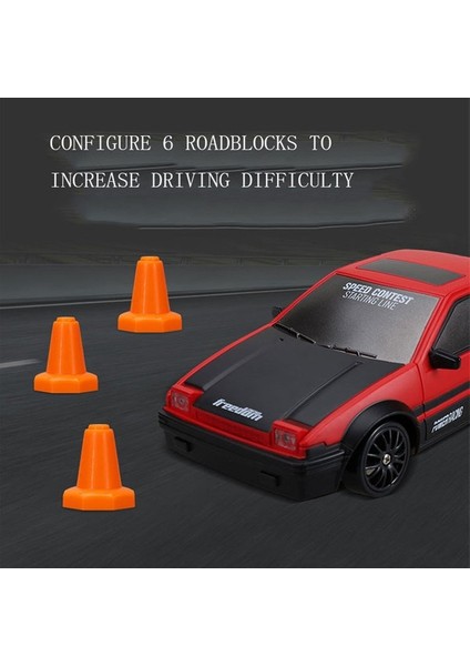 2.4g Yüksek Hızlı Sürüklenme Uzaktan Kumandalı Araba 4WD Oyuncak Uzaktan Kumanda AE86 Modeli Gtr Araba Rc Yarış Oyuncak Çocuk Noel Si (Yurt Dışından)