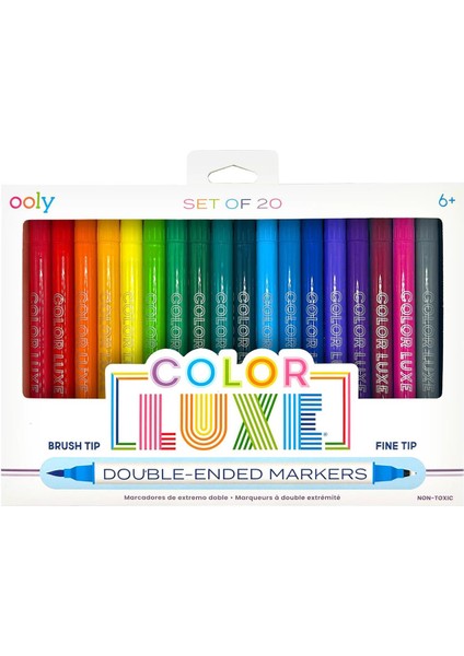 Klasik Renkler Ooly Color Luxe Çift Uçlu 20’li Keçeli Kalem