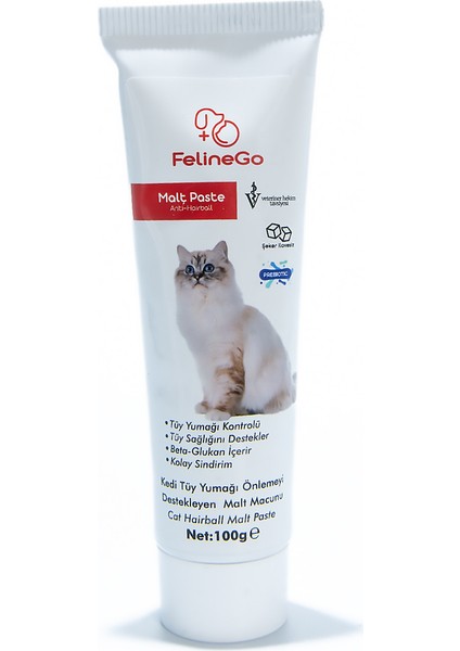 Malt Macun 100gr Kedi Tüy Yumağı Ve Kusma Önlemeyi Destekleyen Malt Macun