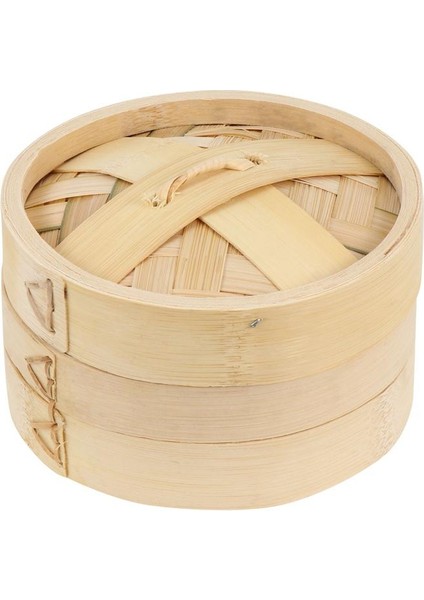 13X13X9CM Stili Mutfak Bambu Buharlı Pişirici Premium Bambu Buharlı Pişirici Dayanıklı Bambu Buharlı Pişirici Asya Yemek Tutkunu Deniz Ürünleri Tutkunu Için (Yurt Dışından)