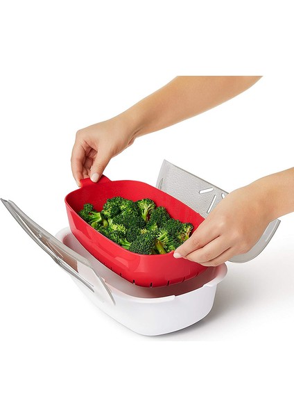 Siyah Stil Gıda Sınıfı Pp Buhar Tabağı Mikrodalga Fırın Buharlı Sepeti Balık Et Sebzeler Gıda Buharlı Mutfak Tenceresi Vaporera Cocina (Yurt Dışından) modelleri