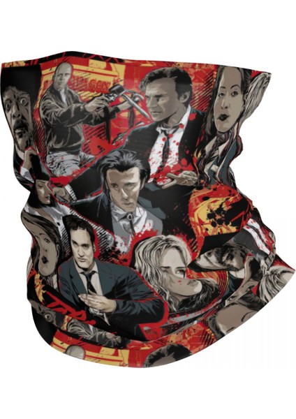 Quentin Tarantino Bandana Boyunluk Kadın Erkek Kış Kayak Tüpü Atkı Boyunluk Pulp Fiction Kill Bill Filmi Yüz Örtüsü (Yurt Dışından)