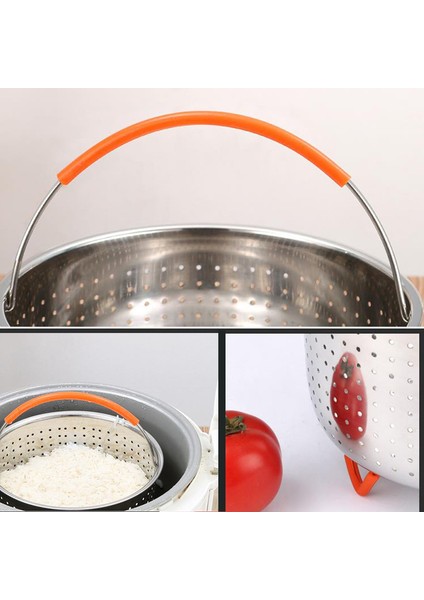 4l Tarzı 1.l Instant Tencere Için 304 Paslanmaz Çelik Buhar Sepeti Instant Pot Aksesuarları (Yurt Dışından)