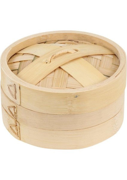 14.5X14.5X9.5CM Stili Mutfak Bambu Buharlı Pişirici Premium Bambu Buharlı Pişirici Dayanıklı Bambu Buharlı Pişirici Asya Yemek Tutkunu Deniz Ürünleri Tutkunu Için (Yurt Dışından)