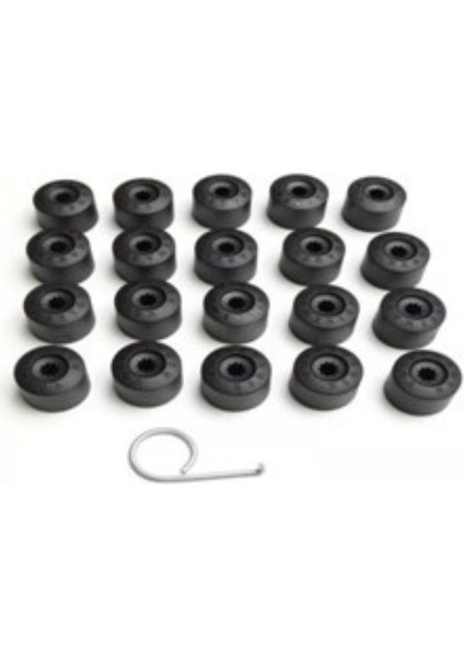 Bijon Kapak Seti Siyah 16 Normal +4 Şifreli Seat ve Audi 6J0601173B