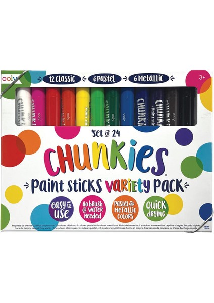 Klasik Renkler Ooly Chunkies 24’lü Pastel Boya