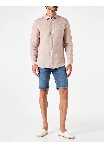 Camicia 5BKU5QJG8, Beige 903, M Uomo