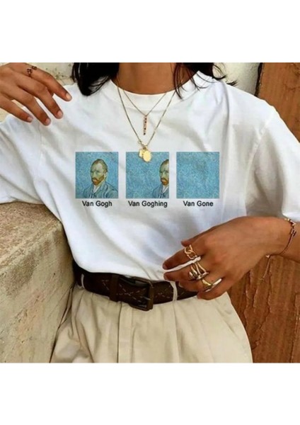 Grımy Van Gogh Baskılı Tişört