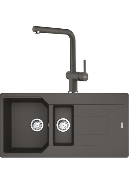 Urban Ubg 651-100 Slate Grey Granit Evye Active Plus Doccia 2.0 Batarya Set