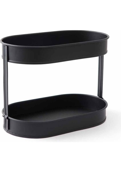 2 Katlı Çok Amaçlı Pratik Organizer - Siyah