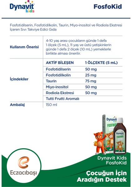 Dynavıt Fosfokıd - 150 Ml