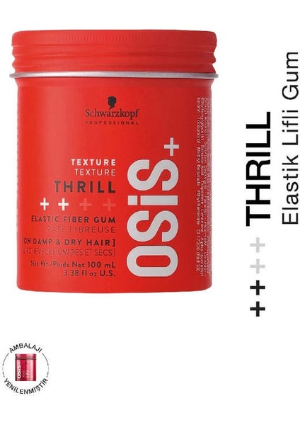 Thrill Elastik Lifli Gum Şekillendirici Orta Tutuş 100ML | Parlaklık Veren Gum Wax 11