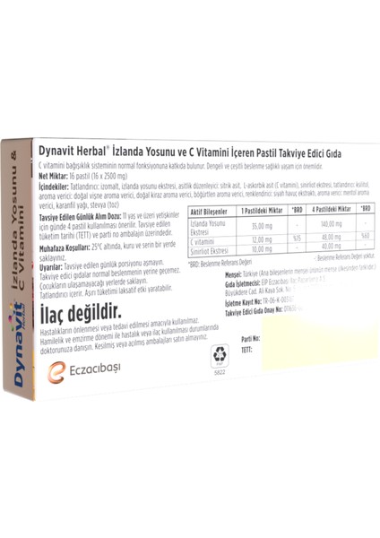 Vitamin C & D & Çinko & Herbal Izlanda Yosunu Avantajlı Paket