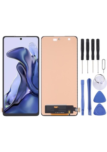 Xiaomi 11T / 11T Pro Için Tft Malzeme LCD Ekran ve Dijital Etmek Tam Montaj