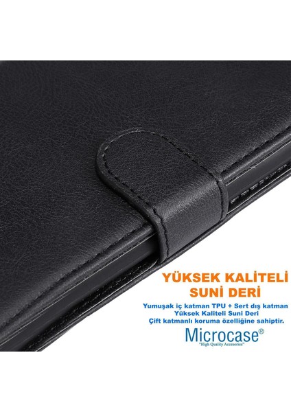Oneplus 13 Darbeye Dayanıklı Cüzdanlı ve Standlı Kapaklı Deri Kılıf Siyah AL4232