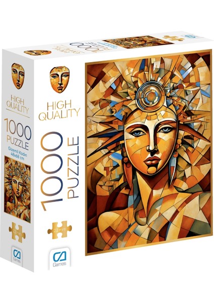 Gizemli Kadın 1000 Parça 2,2mm Kalınlık 48X68CM Profesyonel Hobi Puzzle Yapboz Serisi