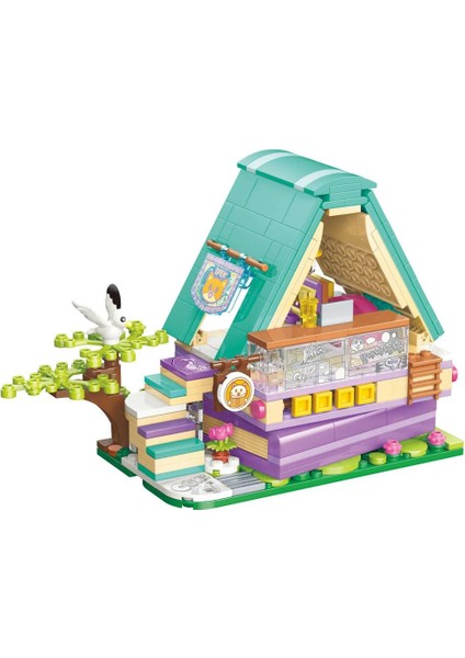 Keeppley Lovely Street K28018 Calico Cat Comic House Kedi Çizgi Roman Evi Dükkanı Yapı Blokları Oyuncak Seti fırsatları