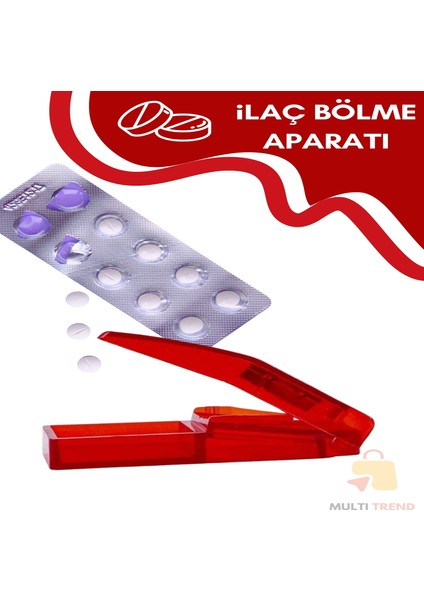 Tablet Kesici - Ilaç Tablet Hap Kesici Bölücü Ayırıcı Aparat - Ilaç Kesme Aparatı – Ilaç Bölücü