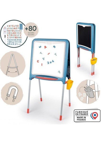 Metal Yazı Tahtası Çift Taraflı (Manyetik ve Tebeşirli) 410308 fiyatları