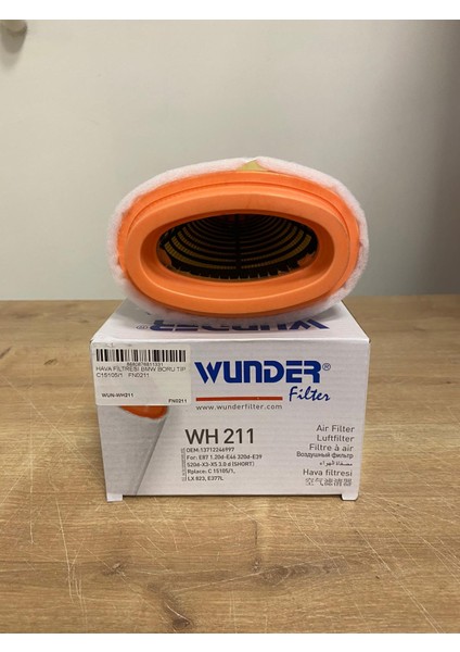Wunder WH211 Hava Filtresi Bmw Boru Tip
