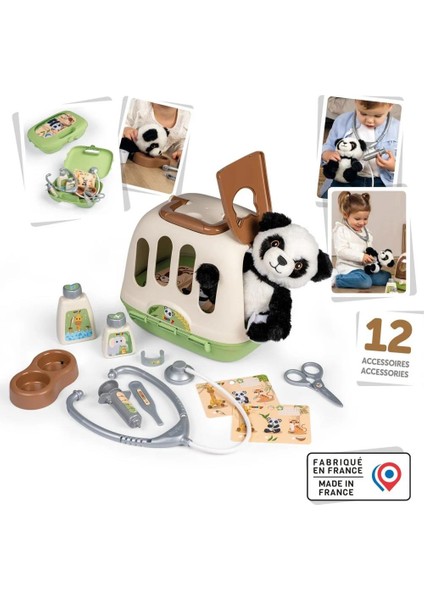 Aksesuarlı Veteriner Çantası ve Panda 340303