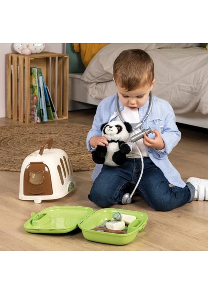 Aksesuarlı Veteriner Çantası ve Panda 340303