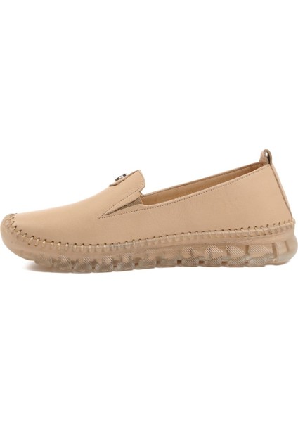 Ayakmod Deri Bej Kadın Günlük Ayakkabı fiyatları