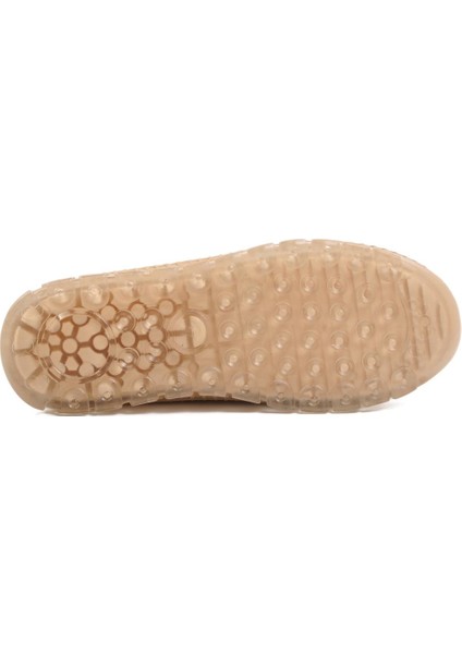 Ayakmod Deri Bej Kadın Günlük Ayakkabı indirimleri
