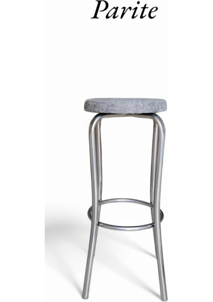 Tabure 75 cm Metal Ayaklı Gri Work Stool Hıgh