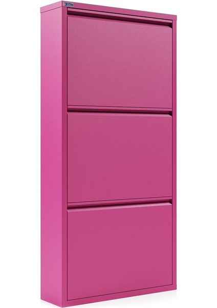 3'lü Metal Ayakkabılık - Pembe fiyatları