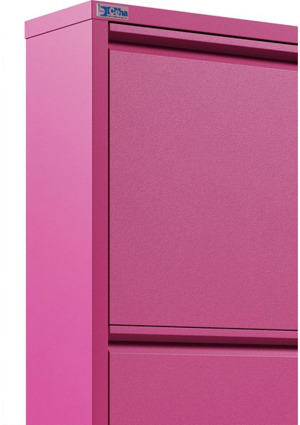 3'lü Metal Ayakkabılık - Pembe indirimleri