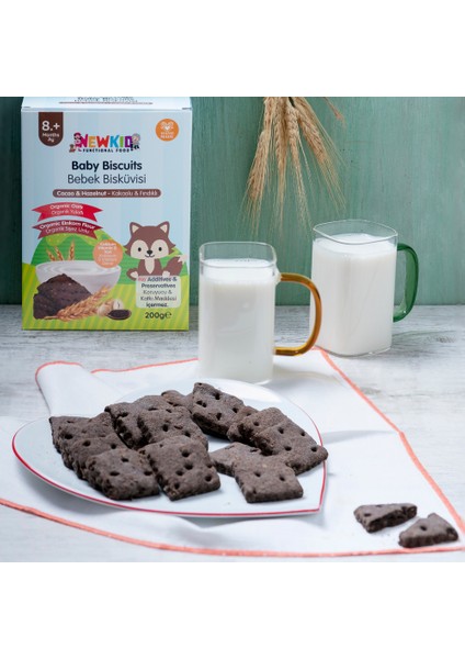 Good Food New Kid Organik Siyez Unu ve Organik Yulaflı, Tereyağlı, Kakaolu Bebek ve Çocuk Bisküvisi 200 G X3 indirimleri
