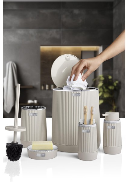 Nida Bej Kromlu Eko 5'li Banyo Seti fırsatları