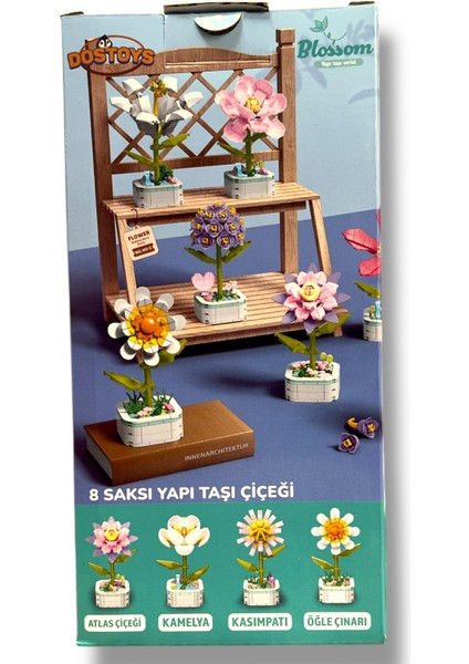 151 Parça Kasımpatı Çiçeği Yapım Seti - Gerçekçi ve Dekoratif Yapı Oyuncağı