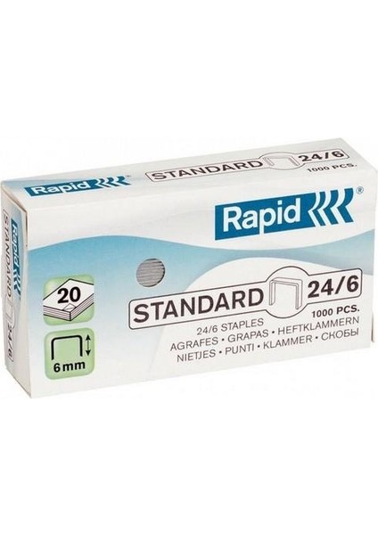 Rapıd Zımba Teli No:24/6 Standart 1m