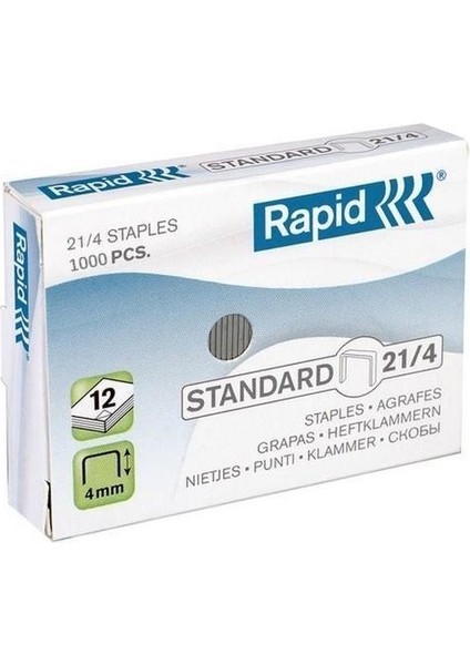 Rapıd Zımba Teli No:21/4 Standart 1m