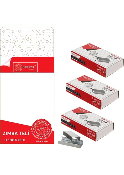 Zımba Teli 24/6 Blister - 3lü