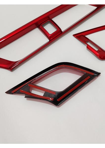 Civic Havalandırma Izgarası Trim (Kırmızı) - Civic Fc5 Aksesuar Tuning Trim modelleri